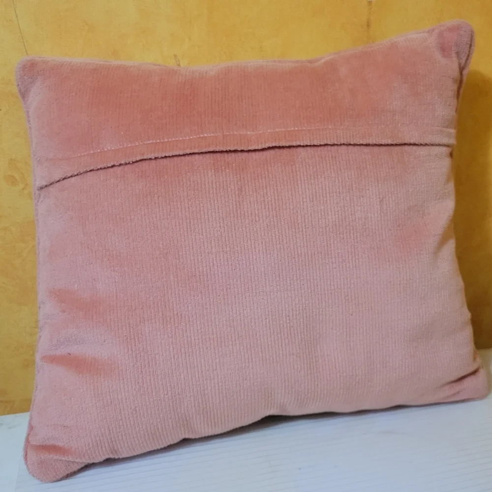 Vintage Wool Needlepoint Floral Lattice Pillow Grannycore Cottagecore